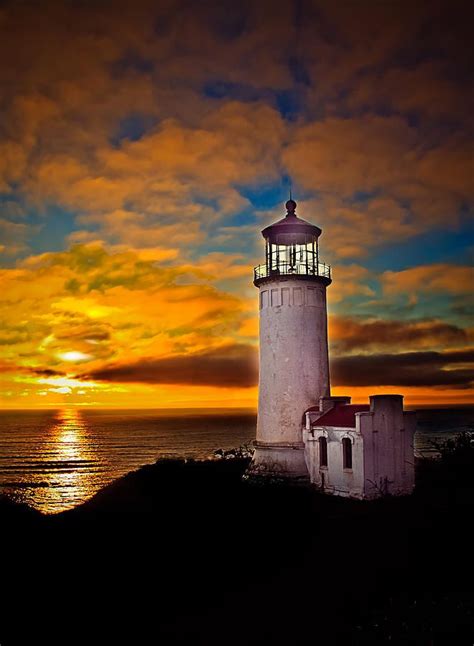 Sunset by Robert Bales | Lighthouse pictures, Lighthouse, Beautiful ...