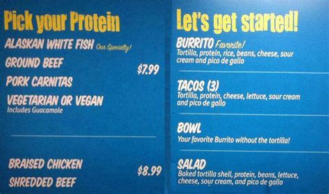 Taco Del Mar Menu, Menu for Taco Del Mar, Cloverdale, Surrey ...