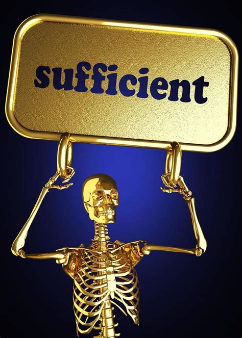 sufficient word and golden skeleton 6345960 Stock Photo at Vecteezy