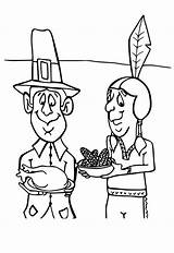 Thanksgiving Indians Coloring Pages sketch template