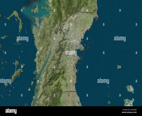 Chumphon, province of Thailand. High resolution satellite map Stock ...