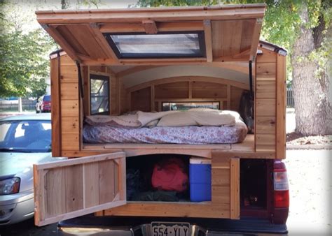 Handmade Micro Truck Bed Camper for $3700 - Tiny House Pins