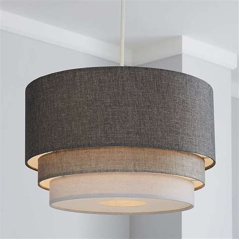 Elements Eclipse 40cm 3 Tier Grey Shade | Ceiling light shades, Bedroom ...