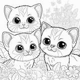 50 Coloring Pages Of Cute Cats For Kids  Etsy sketch template