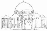 Dibujos De Mezquita 64595 Edificios Y Arquitectura Para Colorear  sketch template