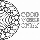 Good Vibes Coloring Book Pages Print sketch template