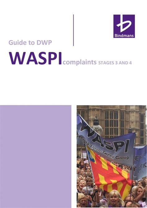 (PDF) Guide to DWP WASPI · 2019. 1. 14. · The DWP complaints process N. The DWP describes this ...