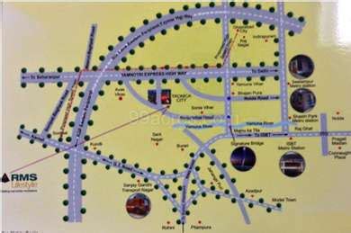 RMS Group Builders RMS Lifestyle Tronica City Map - Tronica City, Ghaziabad Location Map