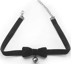 Velvet Bow And Bell Choker Necklace - Closet Refill