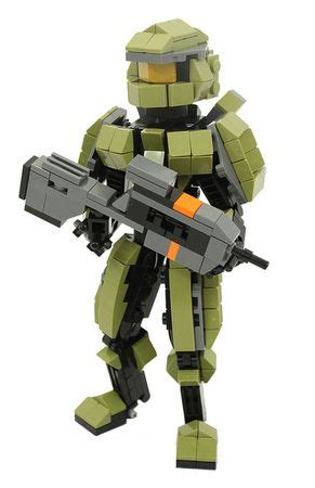 LEGO Halo 4 Master Chief With Battle Rifle | Custom LEGO Minifigures