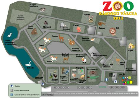 Map of Zoo Râmnicu Vâlcea - 2011