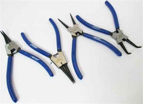 4pc 175mm (7") Circlip / Snap Ring Plier Set Internal / External US PRO 2064 - jrtoolsuk