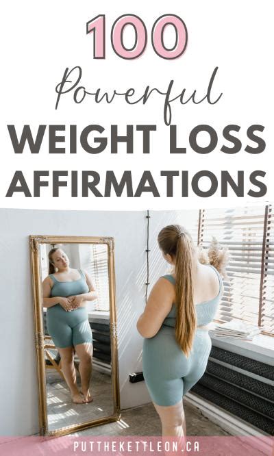 100 Positive Weight Loss Affirmations To Help With Mindset