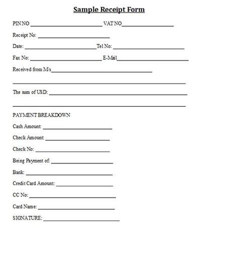 Sample Receipt Form | For more sample receipt forms and temp… | Flickr