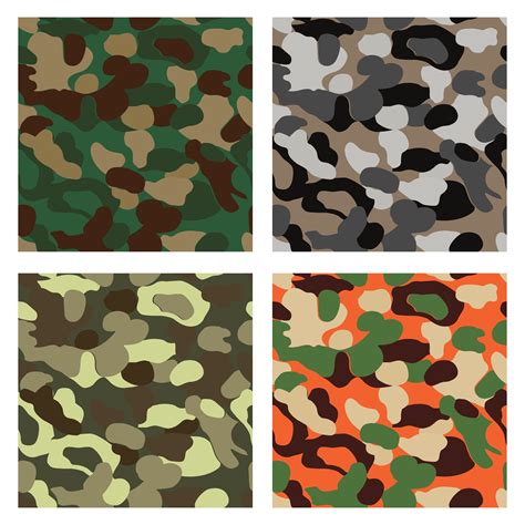 camouflage pattern design with different color 598133 Vector Art at Vecteezy