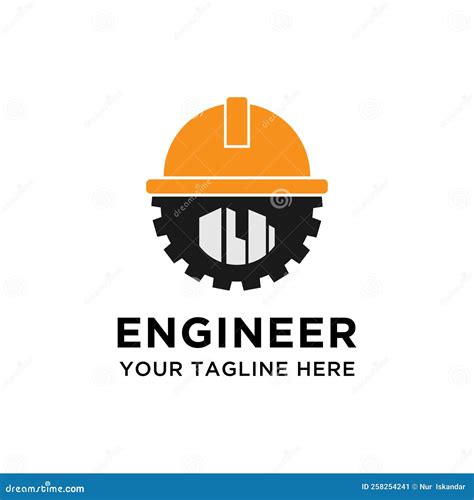 Civil Building Engineering Logo Design Template Stock Illustration - Illustration of engineering ...