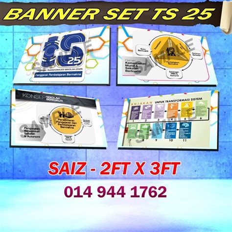 BANNER TS25/SEKOLAH TRANSFORMASI/TS25/LOGO TS25/KONSEP TS25 | Shopee Malaysia