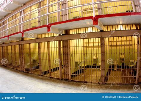 Jail Cell in Alcatraz Prison in San Francisco California Stock Photo ...