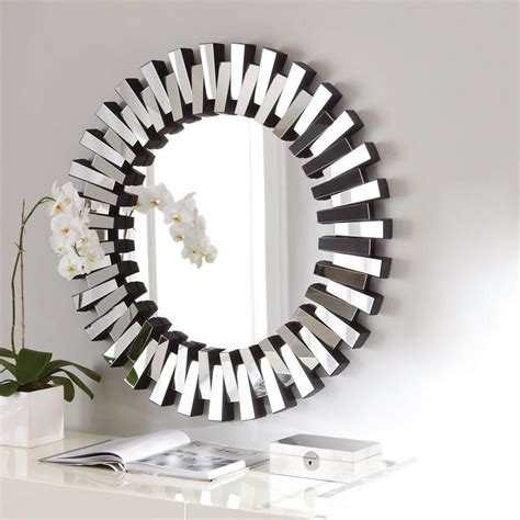 Afina Modern Luxe 36 in. x 36 in. Framed Round Contemporary Openwork ...