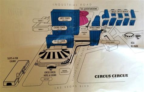 Mapa del hotel - Picture of Circus Circus Hotel & Casino Las Vegas, Las ...