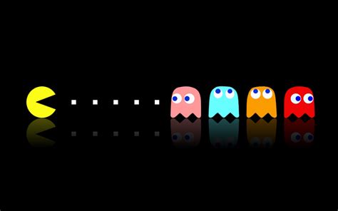 Pac Man Game Templates Background For PowerPoint, Google Slide ...