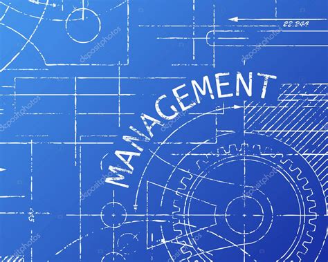 Management Blueprint Machine — Stock Vector © eyematrix #171677610