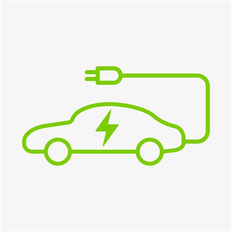 Electric vehicle power charging vector icon isolated on white ...