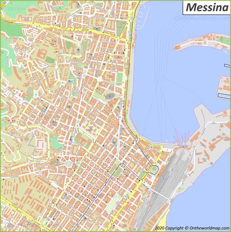 Messina Italy World Map