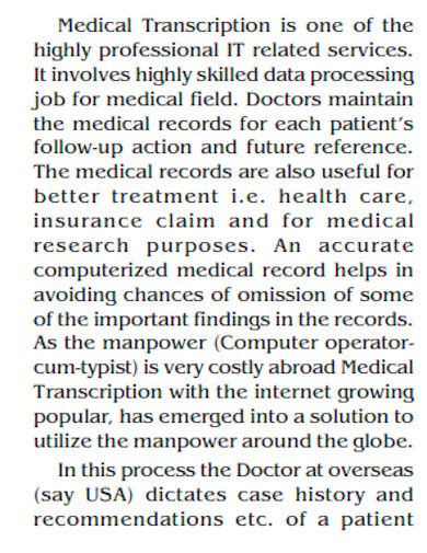 Medical Transcription Templates - prntbl.concejomunicipaldechinu.gov.co