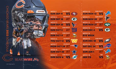 Bears Schedule 2025 Season - Marcy Sabrina