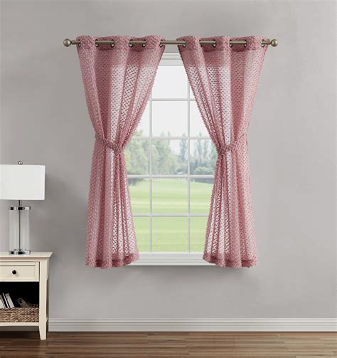 Creative Home Ideas Polyester Sheer Curtain Pair & Reviews | Wayfair