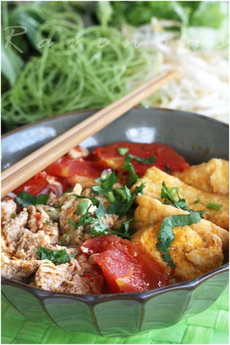 Bun Rieu Cua Vietnamese Crab Noodle Soup