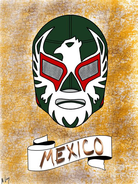 Mexican Luchador Mask Digital Art by Nicole L - Pixels