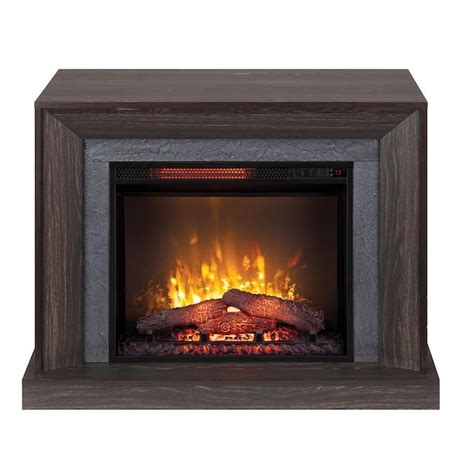 Scott Living 36-in W Smoked Oak Infrared Quartz Electric Fireplace in the Electric Fireplaces ...