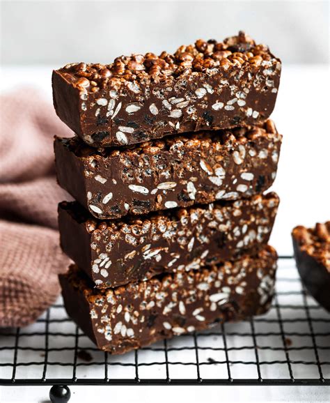 Vegan Chocolate Crunch Bars - Nadia's Healthy Kitchen