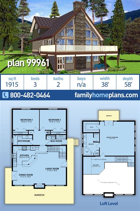 Plan 99961 | Sloping Lot House Plan with Walkout Basement | Hillside Home Plan with Contemporary ...