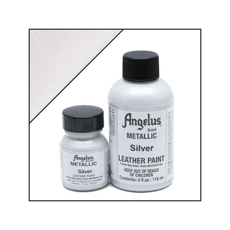 Angelus Leather paint Metallic Silver