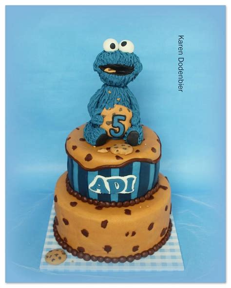 Cookie Monster! - Decorated Cake by Karen Dodenbier - CakesDecor