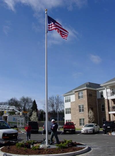 Flag Center > Services > Flagpole Installation