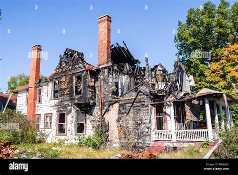 West Virginia,Appalachia Greenbrier County,Ronceverte,fire damaged ...