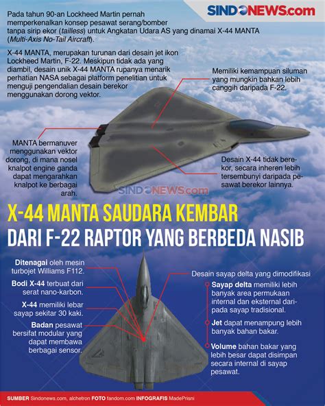 X-44 Manta Saudara Kembar dari F-22 Raptor yang Berbeda...