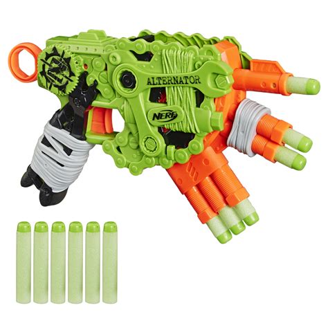 Nerf Zombie Strike Alternator Blaster with 12 Nerf Zombie Strike Elite Darts 630509859337 | eBay