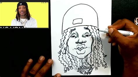 How to Draw King Von as a Cartoon - YouTube