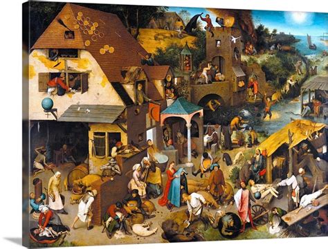 The Dutch Proverbs By Pieter Bruegel The Elder | Great Big Canvas