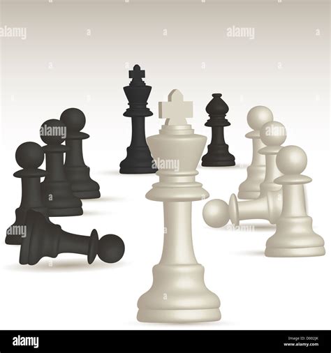 illustration of chess game Stock Photo - Alamy