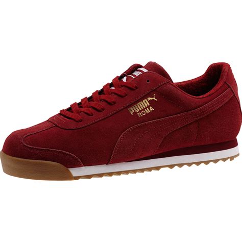 PUMA Roma Suede Paisley Men's Sneakers in Red for Men - Lyst