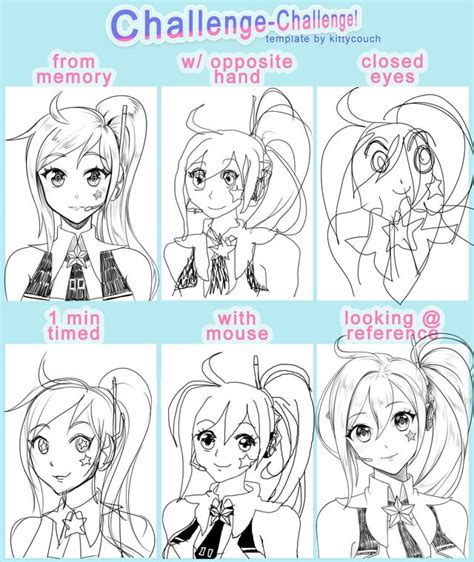 I tried drawing UNI in the Challenge-Challenge meme : r/Vocaloid