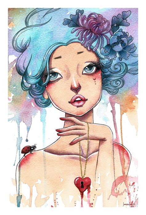 Juliana on Behance Watercolor Girl, Watercolor Paintings, Watercolors, Pastel Art, Pretty Pastel ...