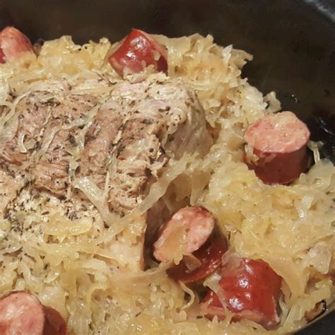 Pork Roast with Sauerkraut and Kielbasa Recipe | Allrecipes