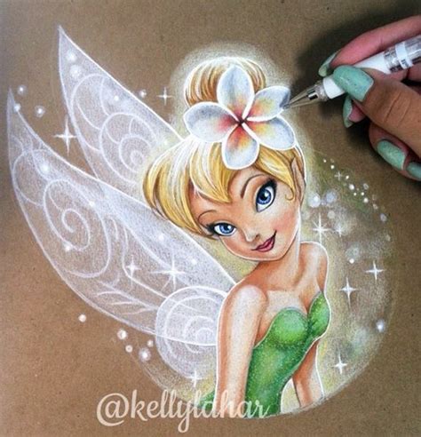 Colored pencil. By Kelly Lahar | Easy disney drawings, Disney art ...